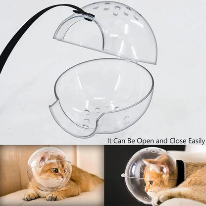 Breathable Sturdy Muzzle Mask Cat Head Cover Space Hood