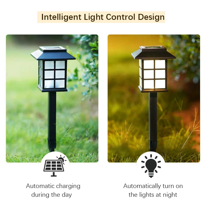 8 Pack Solar Pathway Garden Lights Outdoor Solar Lawn Lamp