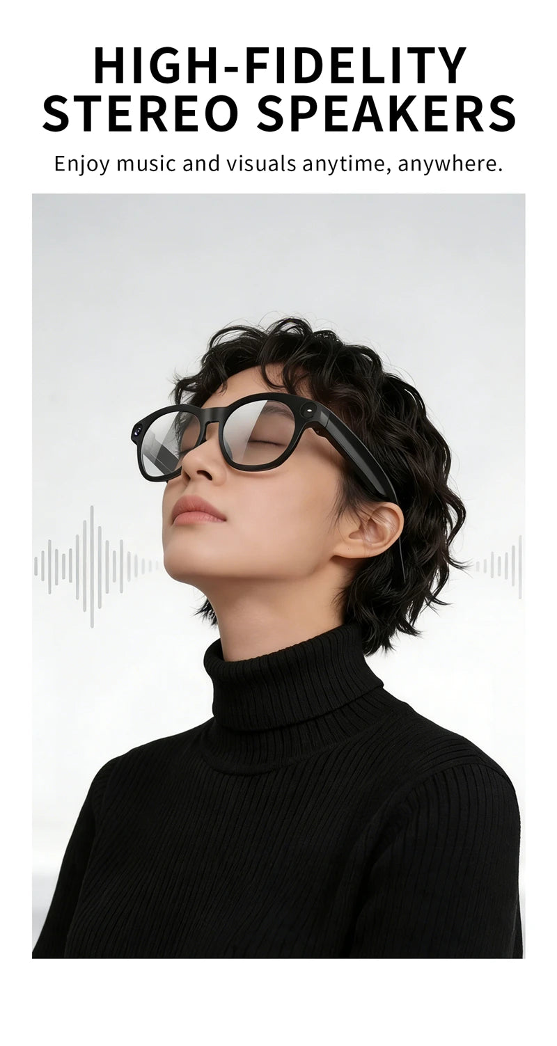 Lenovo AI Smart Glasses 800W Pixel Anti Blue Light HD Camera
