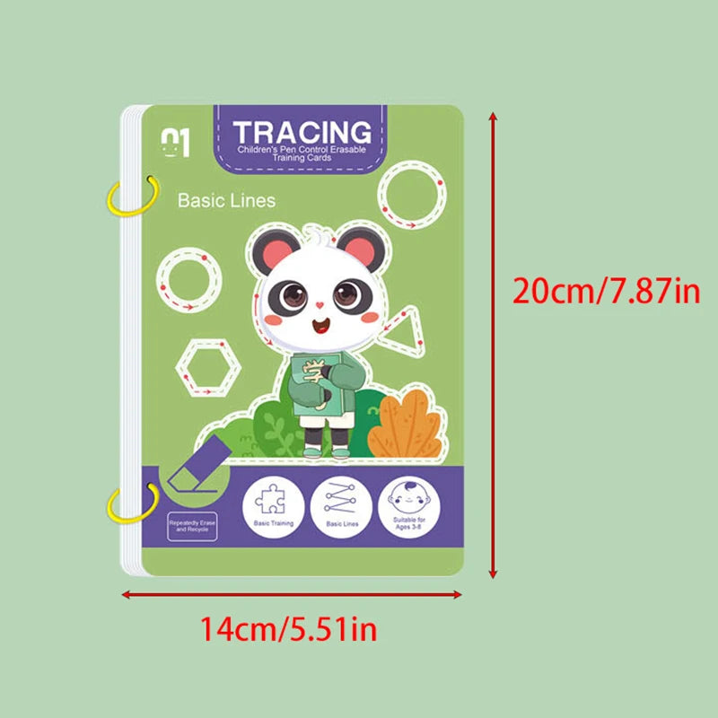 34-Page Children's Reusable Workbook Set