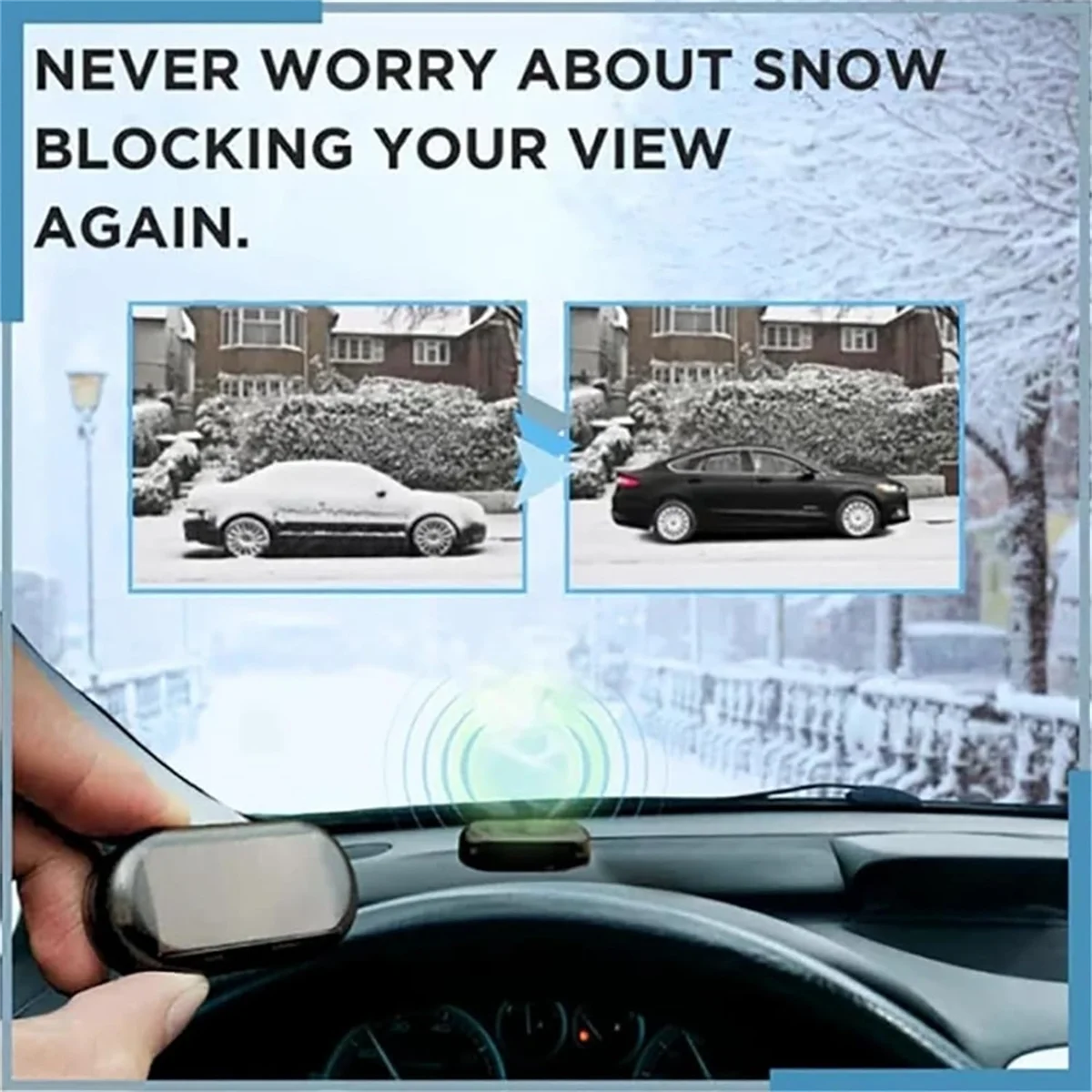 Electric Snow Ice Scraper USB Rechargeable Car Snow Removal