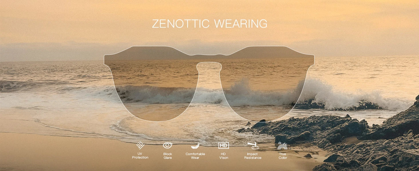 ZENOTTIC Vintage Round Polarized Sunglasses for Men Women