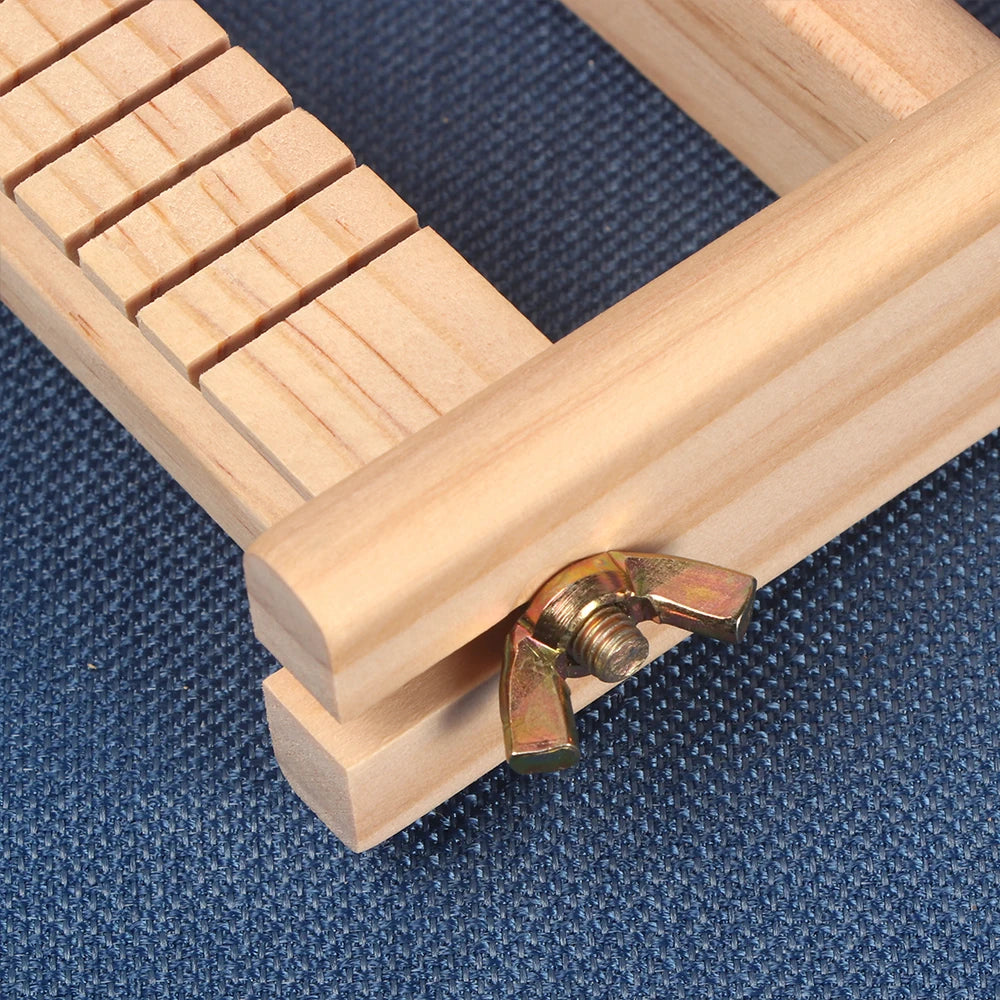 Wood DIY Weaving & Knitting Loom Machine, Wooden Frame