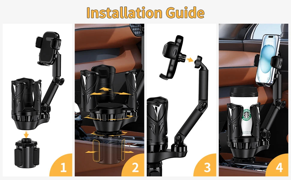 Car Phone Holders Adjustable Car Cup Holder Expander