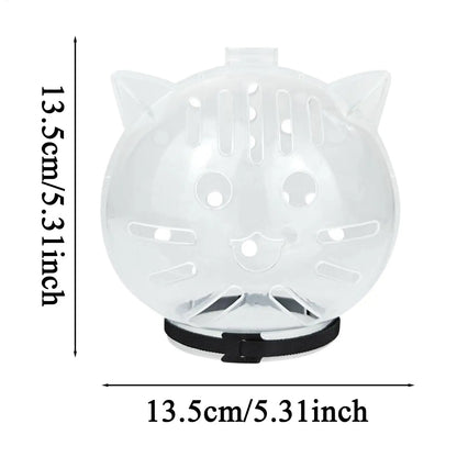 Breathable Sturdy Muzzle Mask Cat Head Cover Space Hood