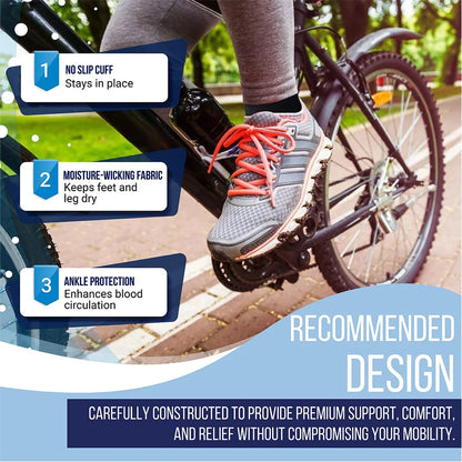 Sports Ankle Brace Compression Sleeves Plantar Fasciitis Sock
