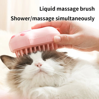 3 in 1 Pet Brush Cat Steam Brush Comb Dog Brush Electric Spray