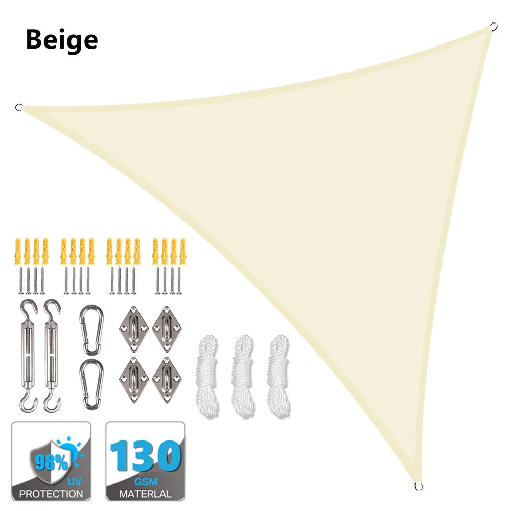 Waterproof Sun Shelter Triangle Sunshade Protection Outdoor
