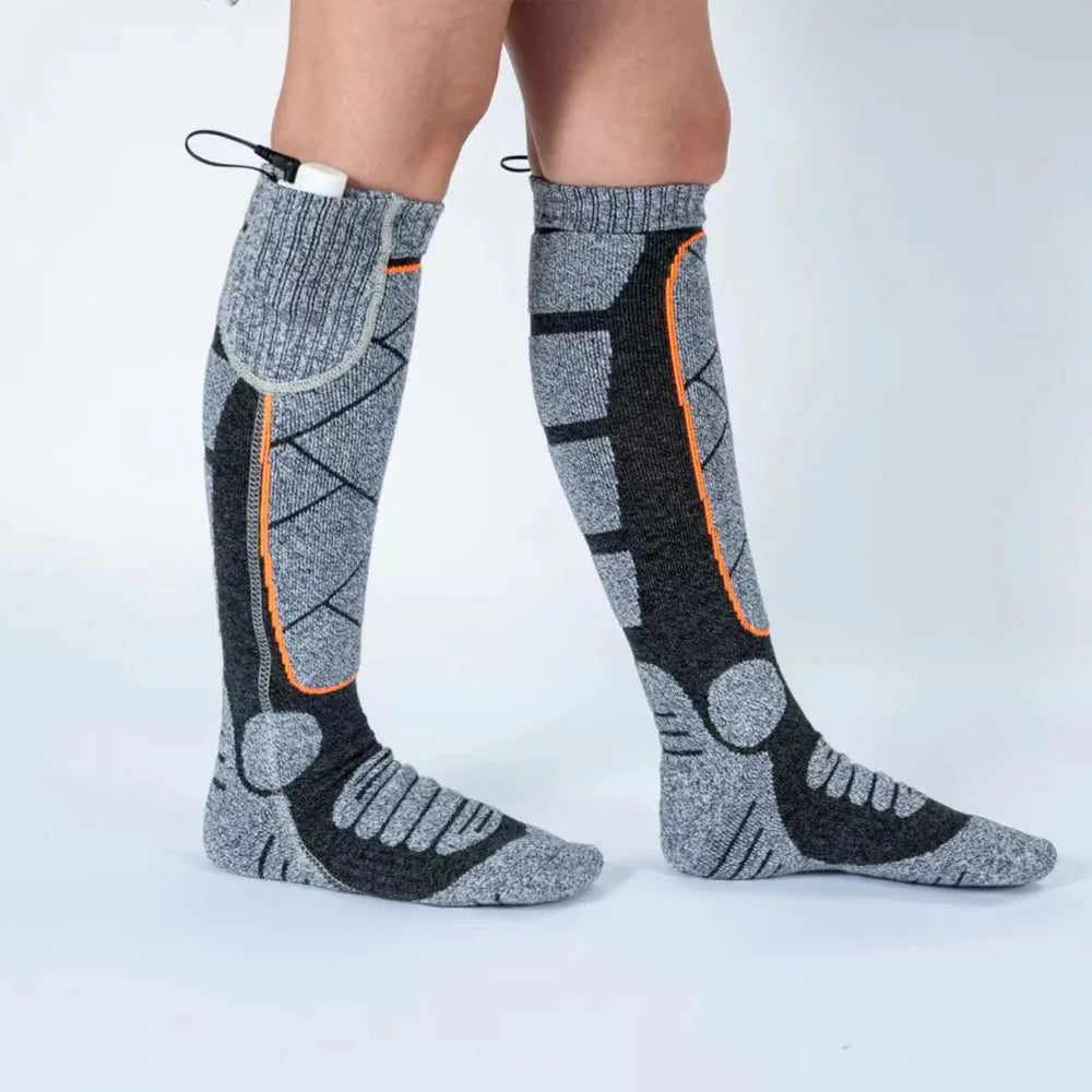 USB Rechargeable Electric Heated Socks 3 Heating Modes