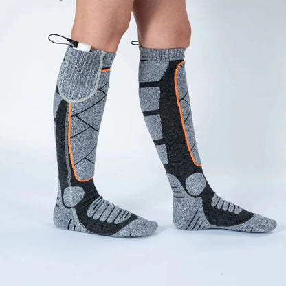 USB Rechargeable Electric Heated Socks 3 Heating Modes