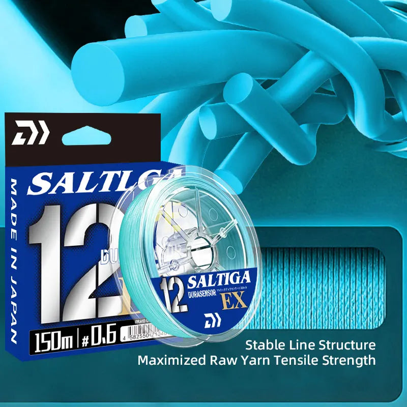 New X12 Strands Fishing Line Braided PE Fishing Strong Line