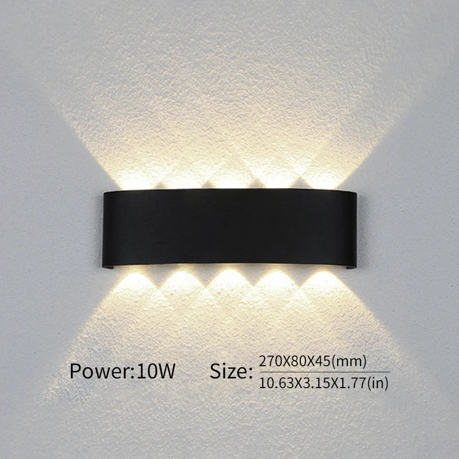 Led Wall Lamp Waterproof IP66 Up And Down Lighting Garden Decoration