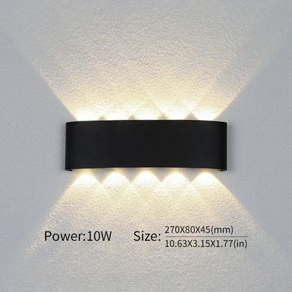Led Wall Lamp Waterproof IP66 Up And Down Lighting Garden Decoration