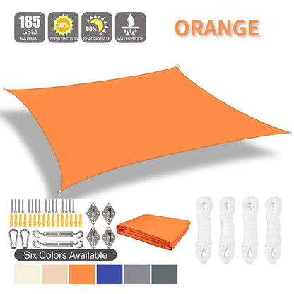 Sun Shade Sail Waterproof Outdoor Square Rectangle Garden