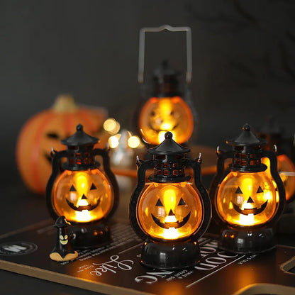 Halloween LED Hanging Pumpkin Lantern Light