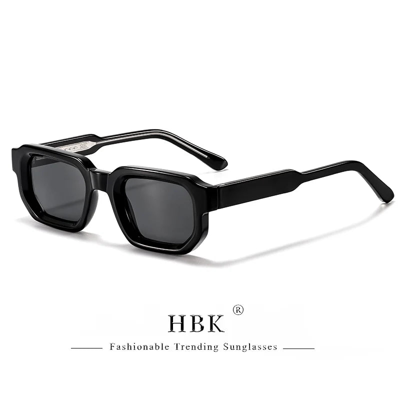 HBK Vintage Polygon Sunglasses for Men Small Frame
