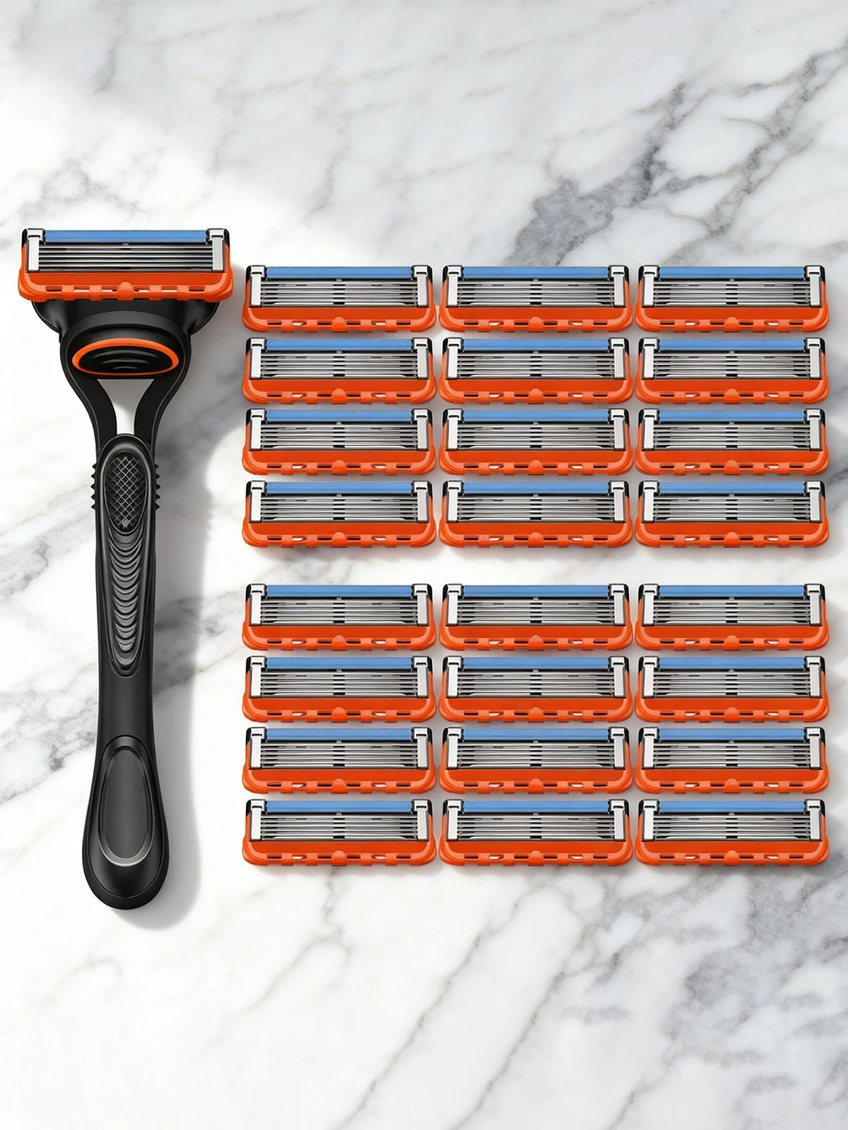 Men's 5-Blade Manual Safety Razor Features 6 layers