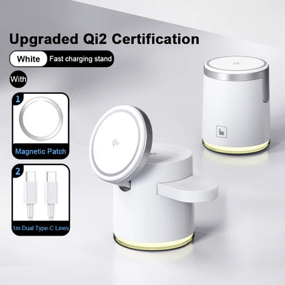 3-in-1 Fast Charging Station Stand Folding Holder