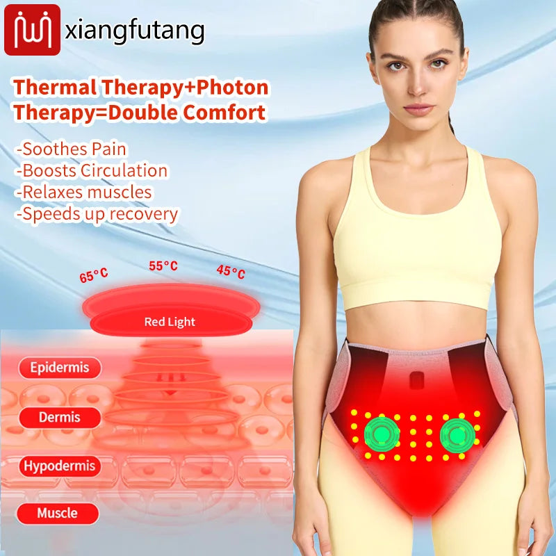 Red Light Heating Pad 162 Led Abdominal Massage Relieve