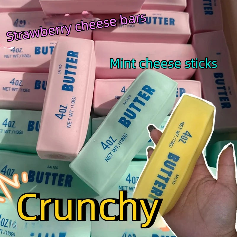 Butter Stick Squishy Stress Ball Fidget Toy Crunchy Squeeze Toy