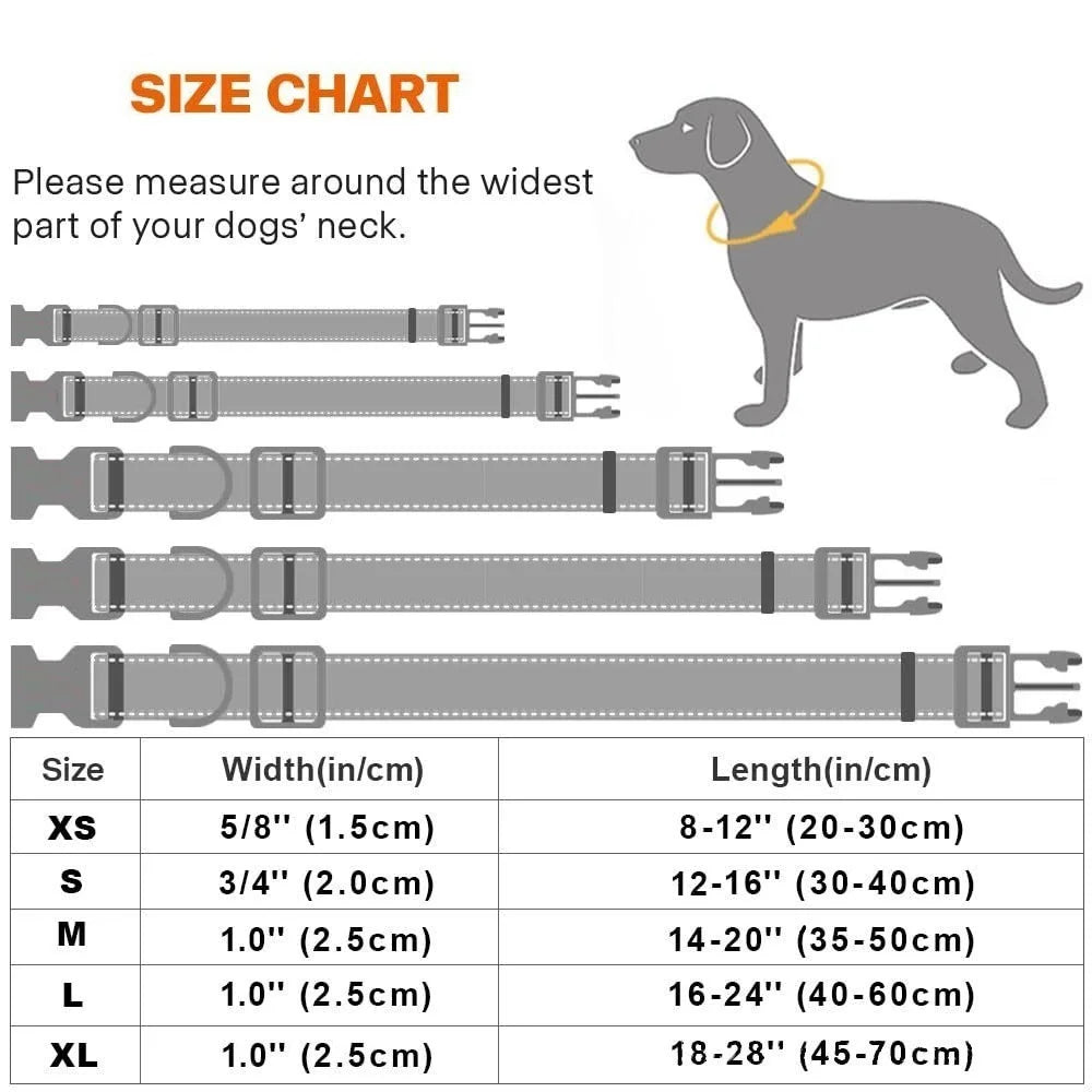Pet Dog Collar Nylon Reflective Neck Collar