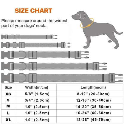 Pet Dog Collar Nylon Reflective Neck Collar