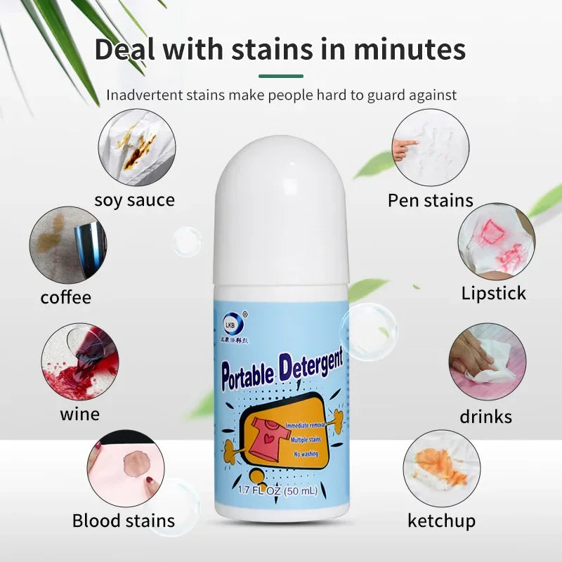 Clothes Stain Removal Rolling Ball Portable  Stain Cleaning Detergent