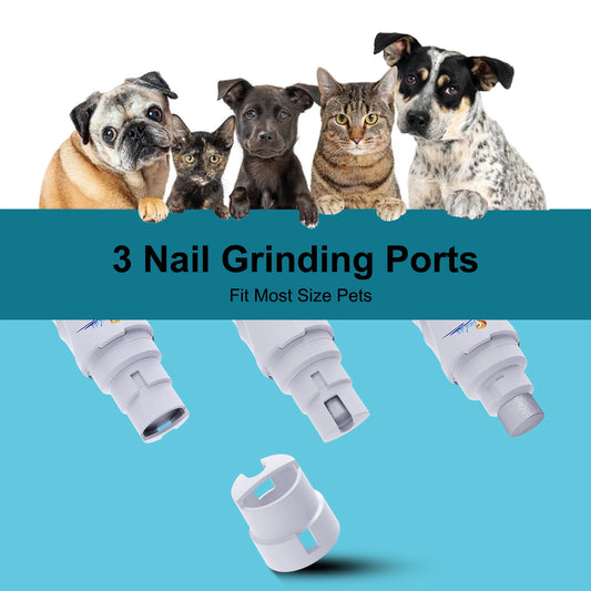 Dog Nail Grinder USB Rechargeable Electric Pet Paws Clipper
