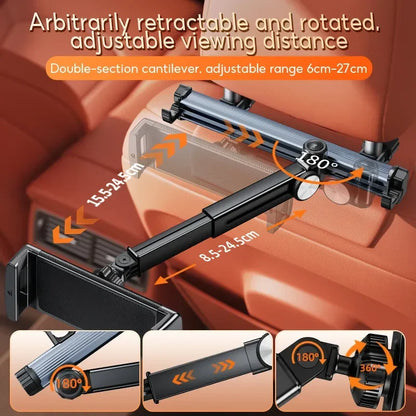 Easy Car Headrest Tablet Holder Mount Back Seat