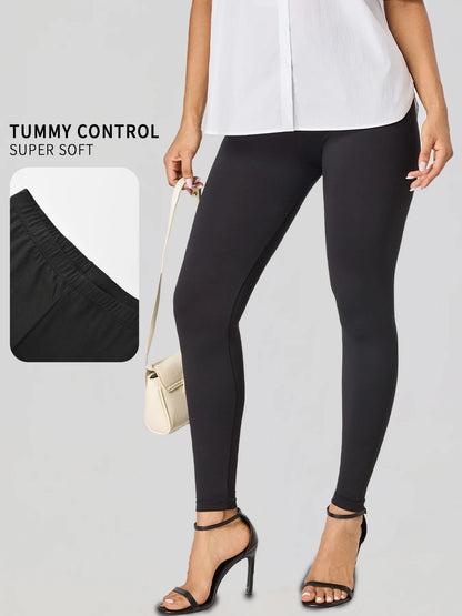 Plus Size Women's Leggings with Super Soft Fabric - High Elasticity