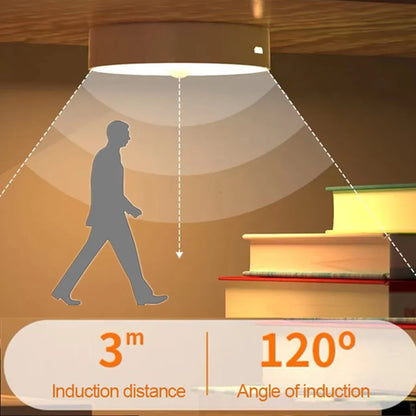 Motion Sensor Light Led USB NightLights Rechargeable Lamp