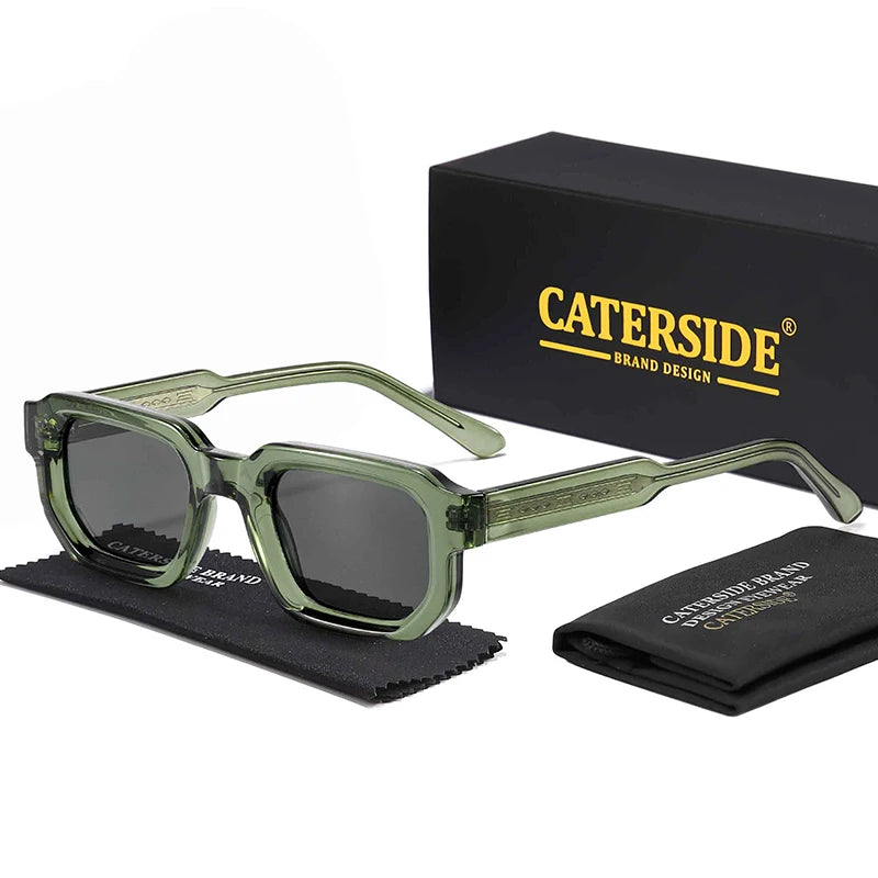 CATERSIDE New Vintage Punk Men Sunglasses Small Frame