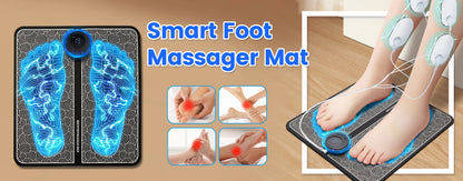 Electric EMS Foot Massager Pad Relief Pain Massage Mat