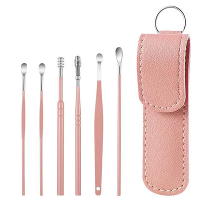 Stainless Steel Ear Cleaner Portable Ear Spoons Spiral