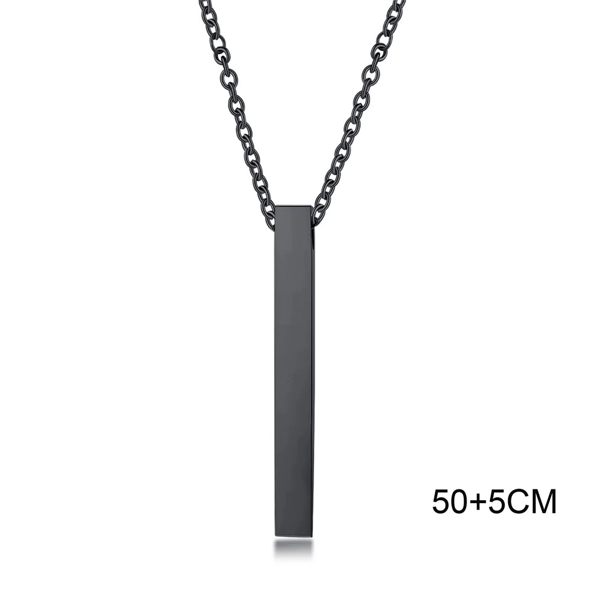 Waterproof Pillar Necklaces for Men Women Stainless Steel