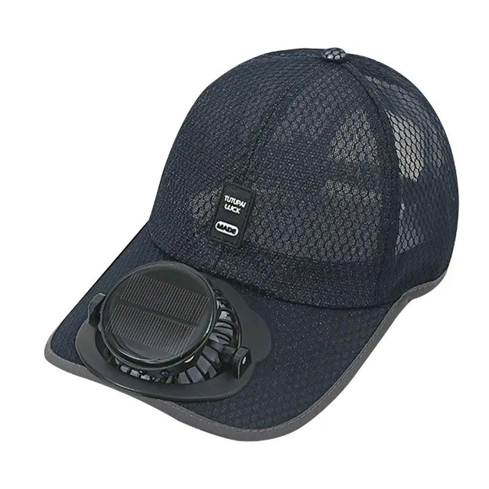 Breathable Sunhat with Solar Fan Sun Block Baseball Hat