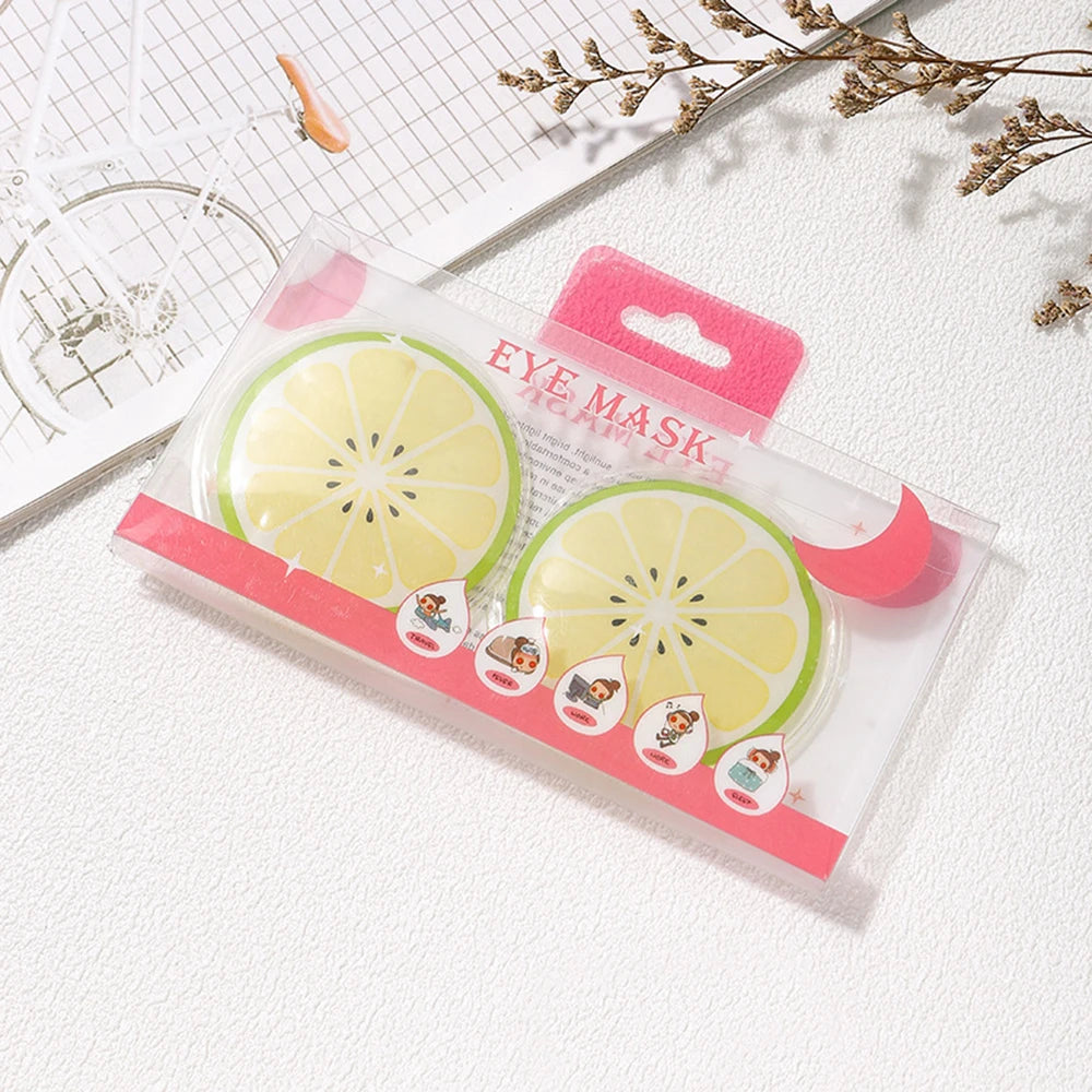 Fruit-Themed Gel Eye Mask – Hot & Cold Compress Pads