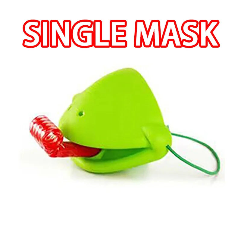 Frog Lizard Mask Wagging Tongue Lick Cards Board Games
