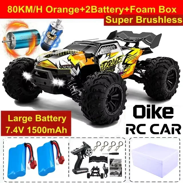 Super Brushless 50KM/H Brushed RC Car Off Road Buggy Toy