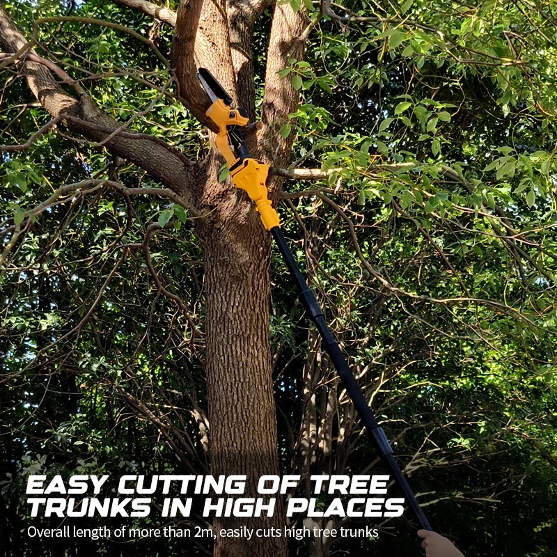 Brushless 1380W Electric Chainsaw Telescoping Pole Pruner
