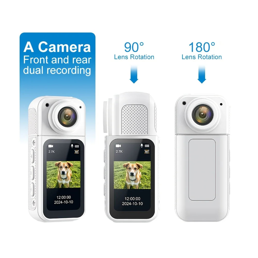 Motorcycle Mini Recorder 2.7K Finger Action Camera Lightweight