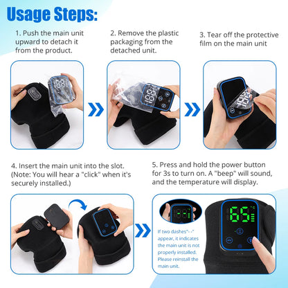 3 in 1 Cordless Thermal Knee Pad Knee Shoulder Massager