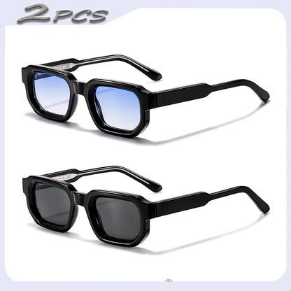 HBK Vintage Polygon Sunglasses for Men Small Frame
