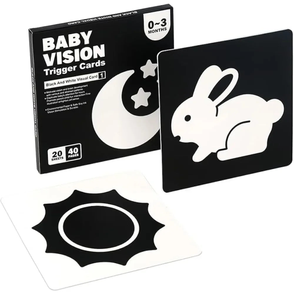 Montessori 0-12Month Baby Vision Stimulation Cards