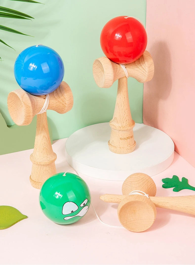 Crack Painted Kendama Toy Outdoor Fitness Balls Train