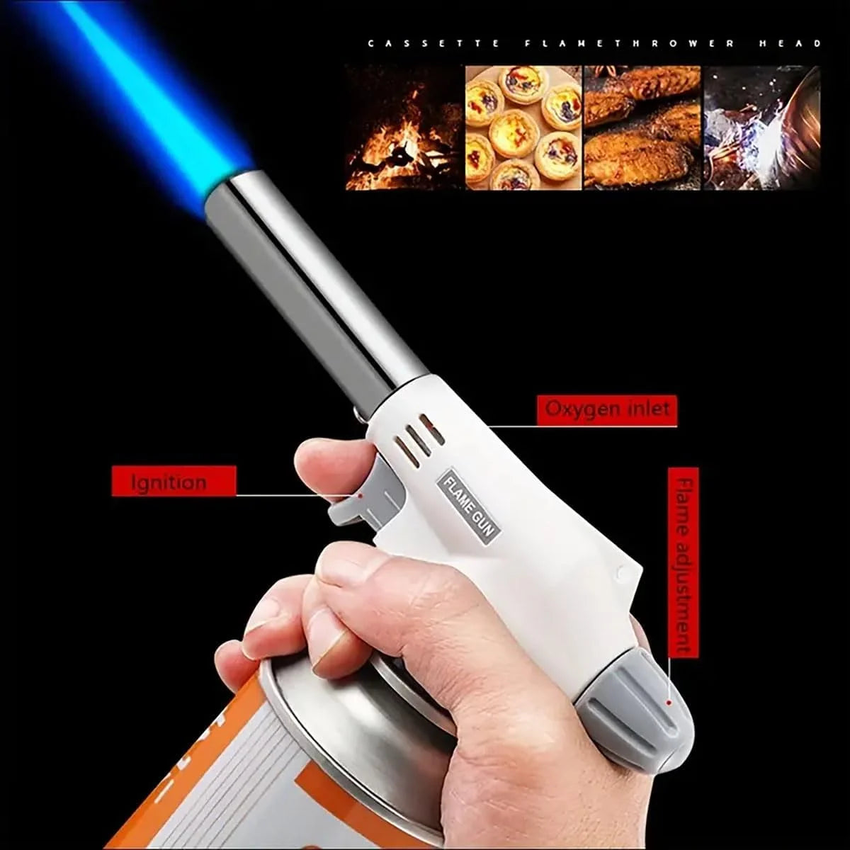 Camping Baking Barbecue Gas Torch Welding Fire Maker Lighter
