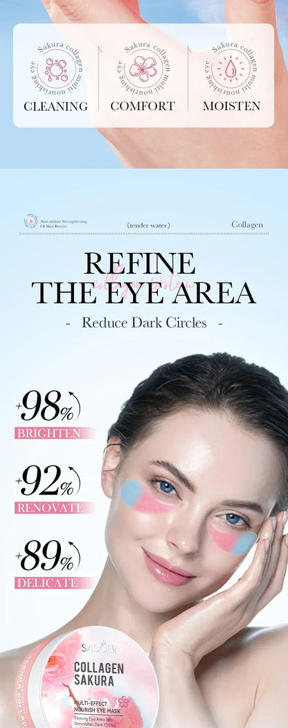 Sakura Collagen Eye Mask Anti Dark Circles Moisturizing