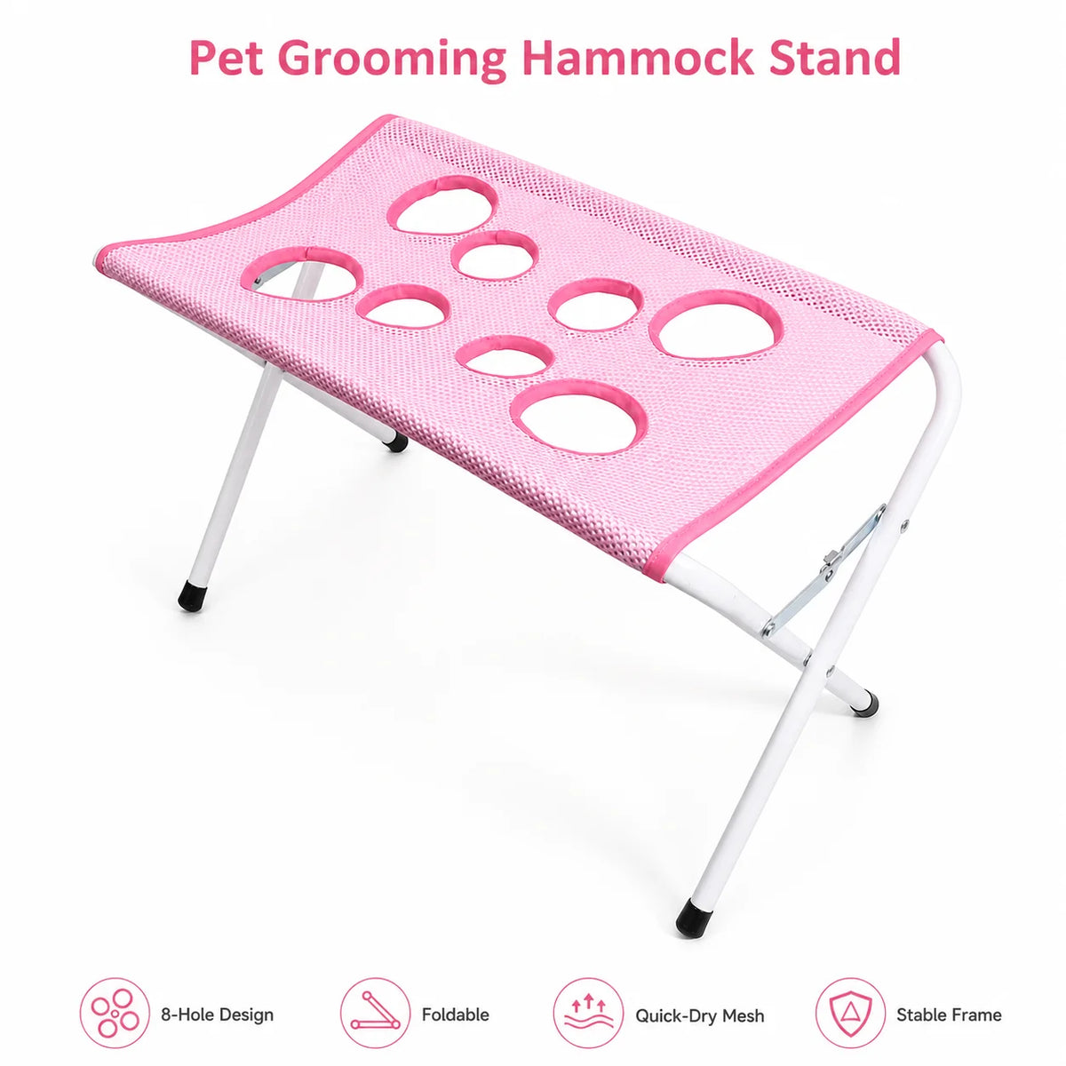 Pet Grooming Hammock Stand Foldable Cat Dog Bathing Rack