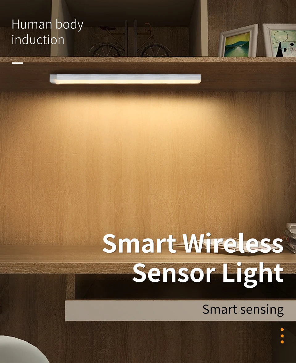 Smart Motion Sensor Night Light Wireless Rechargeable Led Night Lights