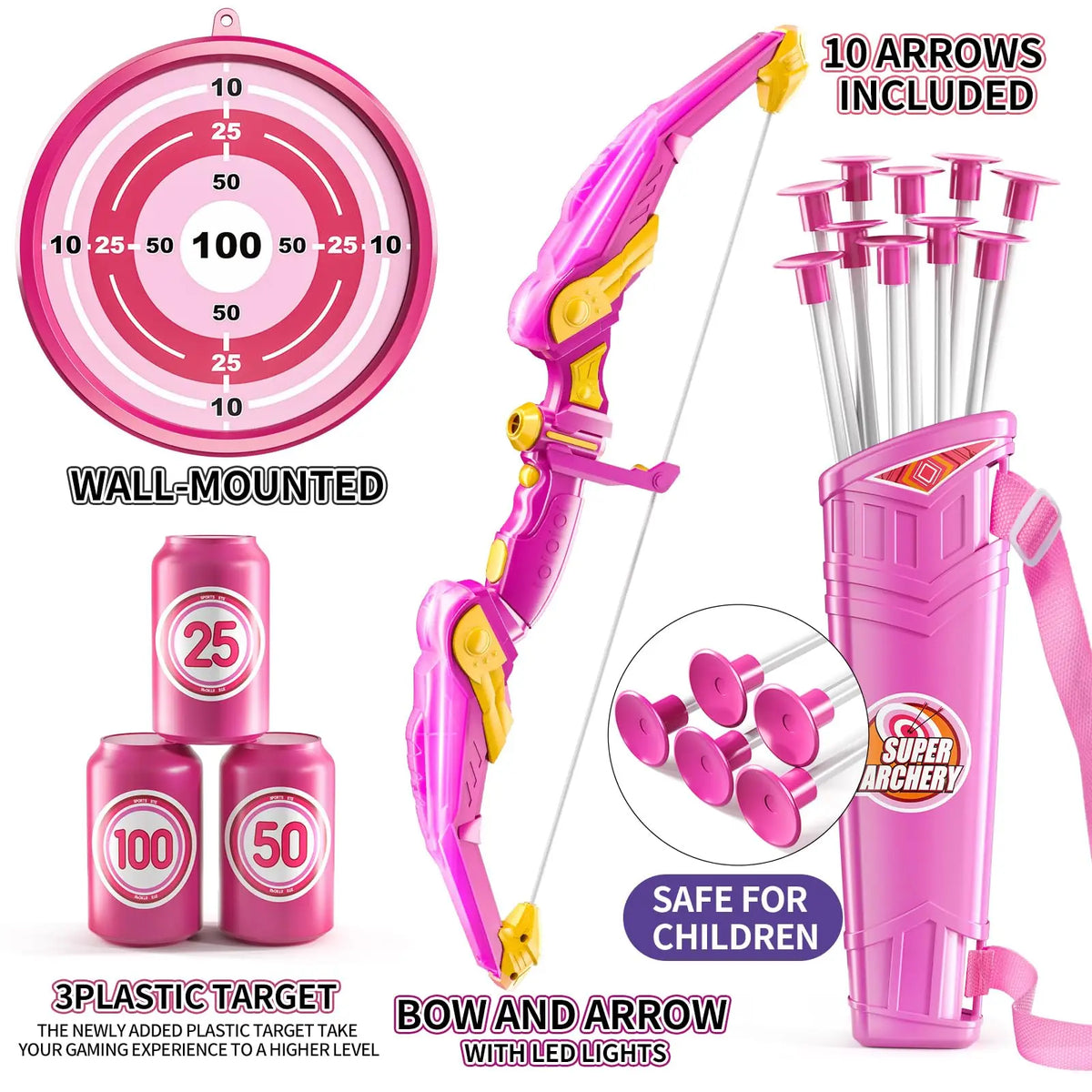 Children's Bow and Arrow Set Archery Toy Set